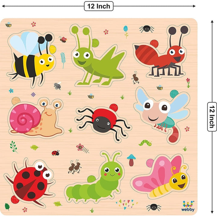 Insects Educational Pre School Wooden Puzzle