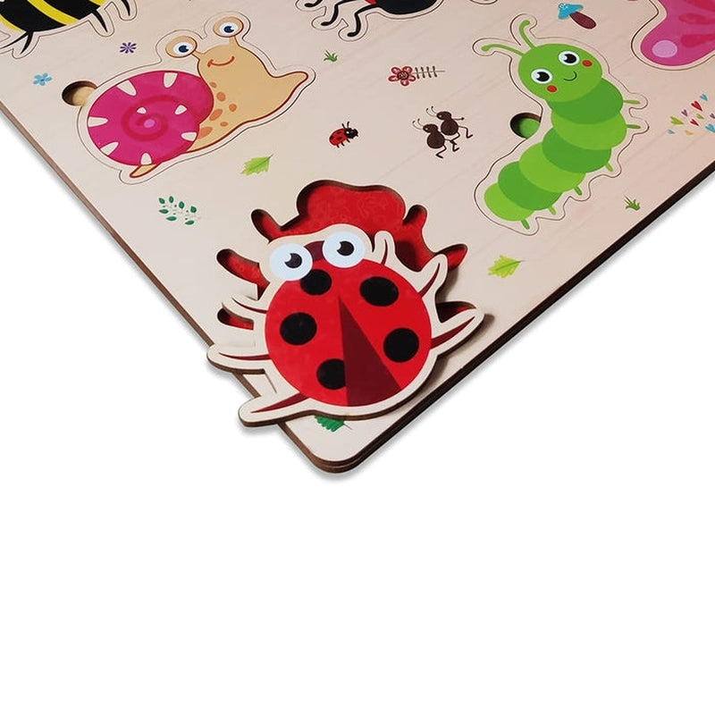 Insects Educational Pre School Wooden Puzzle