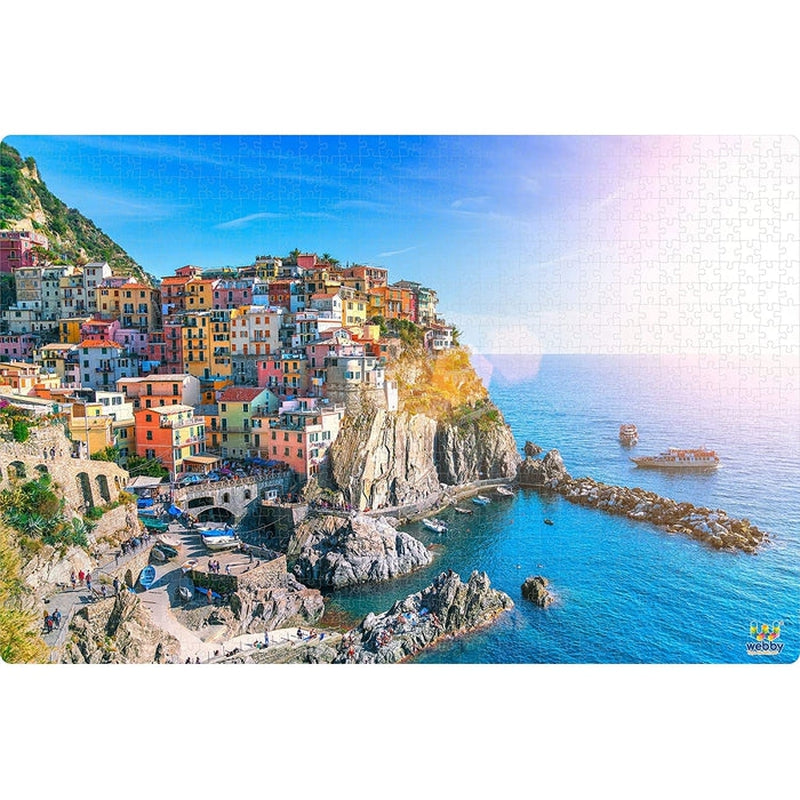 Cinque Terre Wooden Jigsaw Puzzle,1000 Pieces