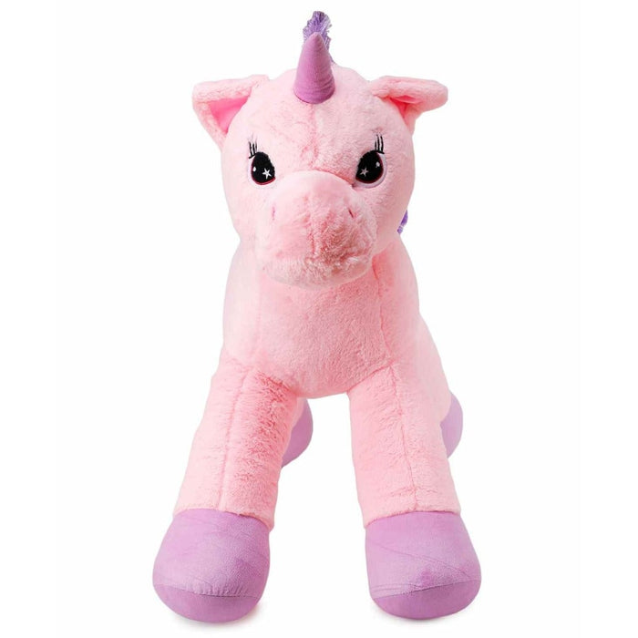 100cm Soft & Funny Unicorn Plush Stuffed Toy - Big Size (6 Months - 7 Years) | Pink