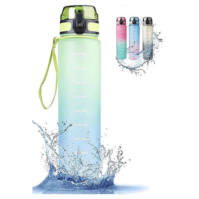 Unbreakable Water Bottle Blue Green - 1000 ml