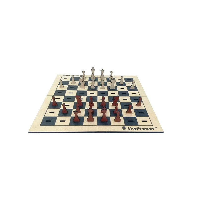 Wooden Portable Chess Board Game Set