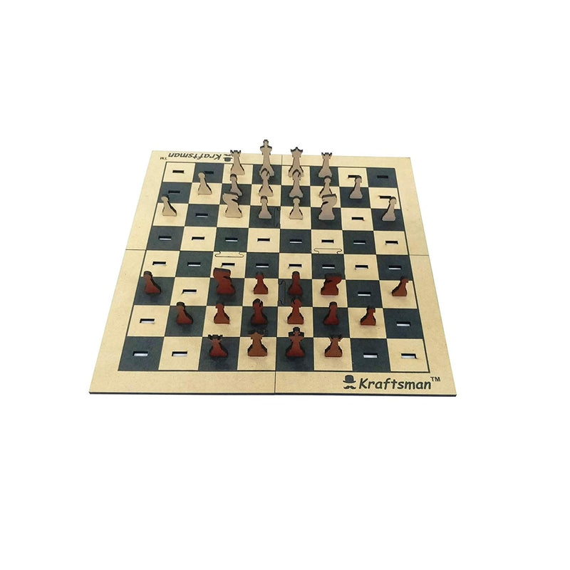 Wooden Portable Chess Board Game Set