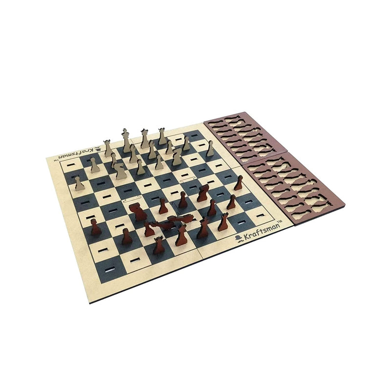 Wooden Portable Chess Board Game Set