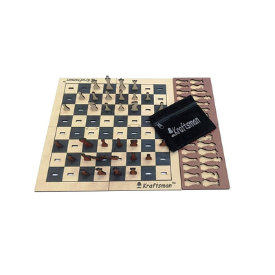 Wooden Portable Chess Board Game Set