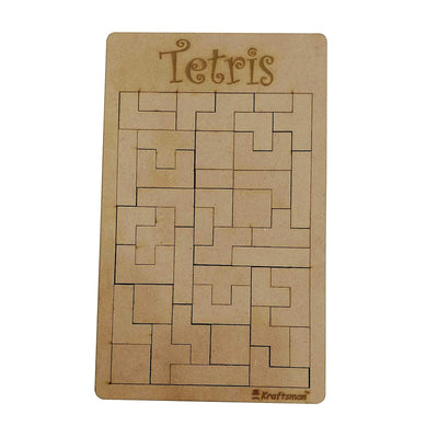 Wooden Tetris Jigsaw Puzzle Board (Tetris Board)