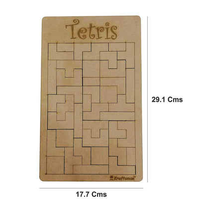 Wooden Tetris Jigsaw Puzzle Board (Tetris Board)