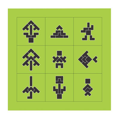 Wooden Tetris Jigsaw Puzzle Board (Tetris Board)