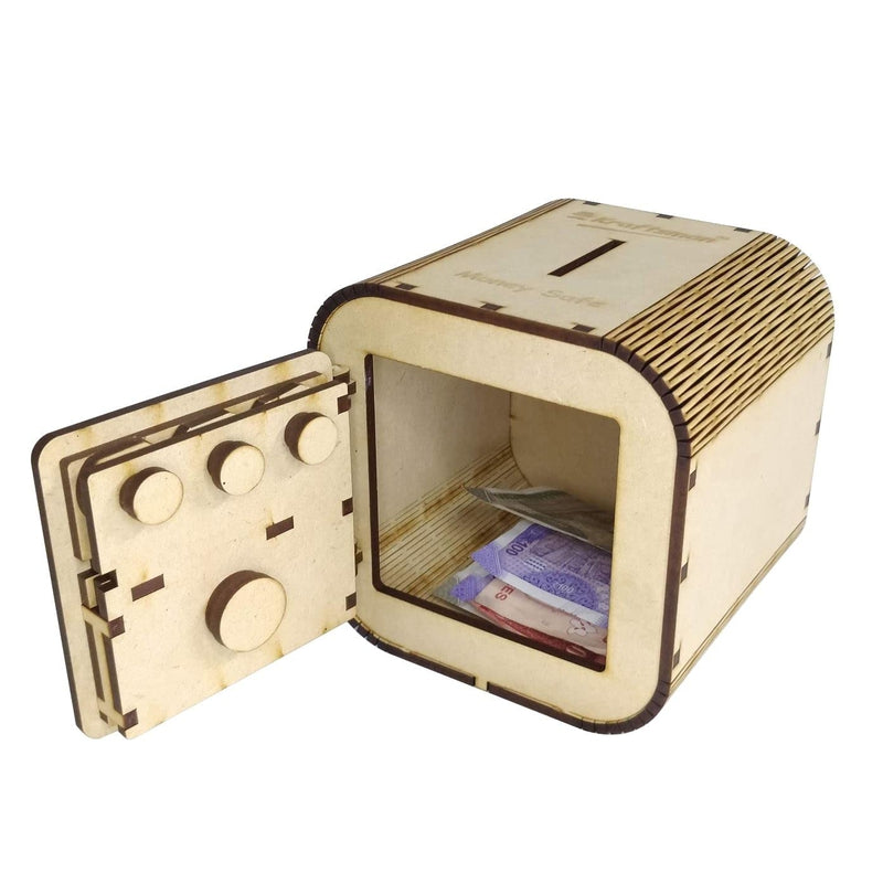 Wooden Money Safe for Kids and Adult - Money Chess Style