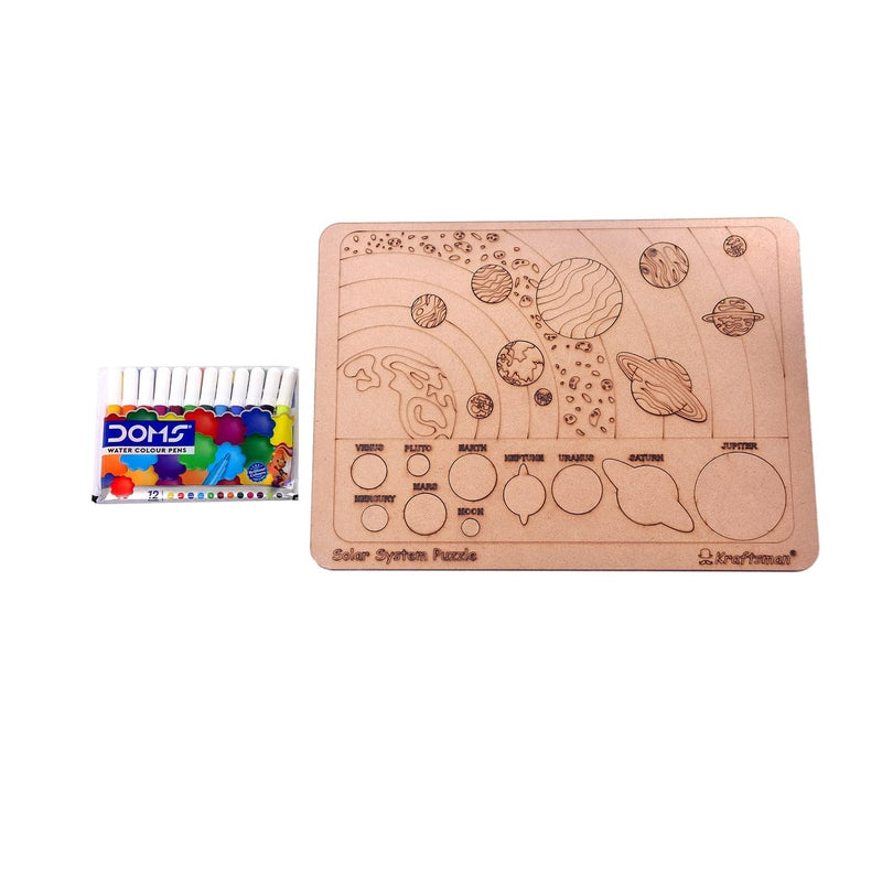 Solar System Learning Puzzle Board | Color kit Included