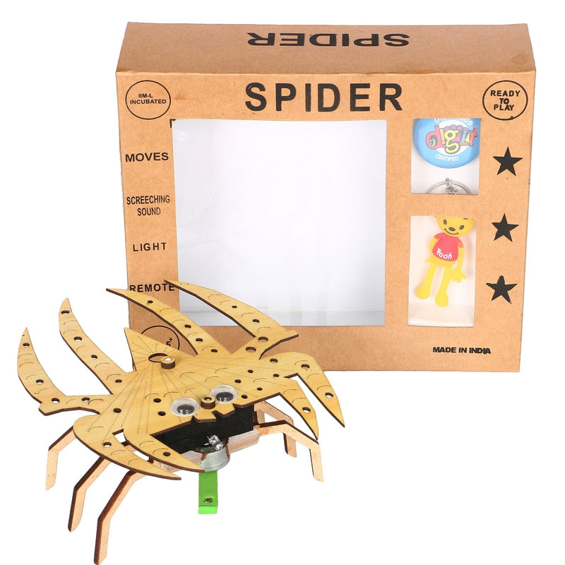 3D spider with jute