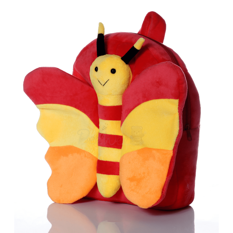 Plush Soft Butterfly Bag 30 cms (RED)