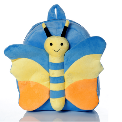 Plush Soft Butterfly Bag 30 Cms (Blue)