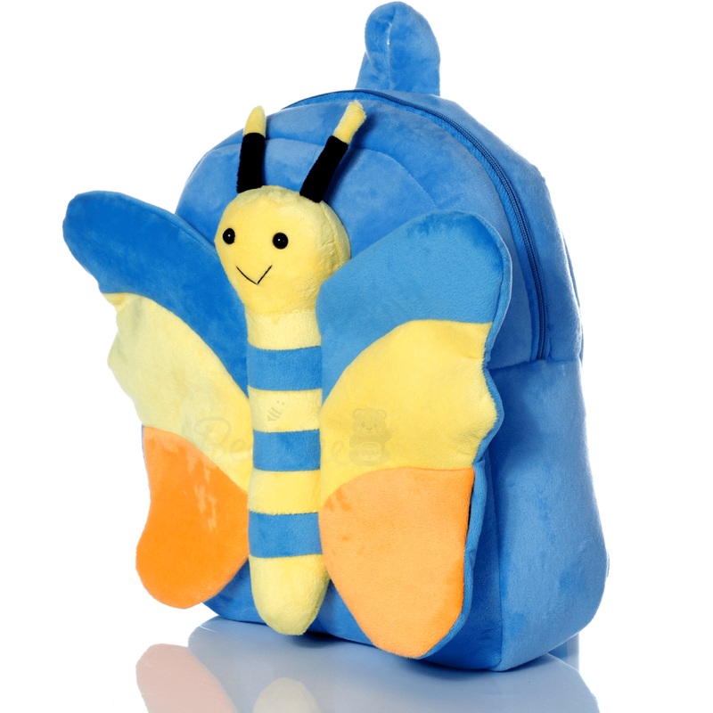 Plush Soft Butterfly Bag 30 Cms (Blue)