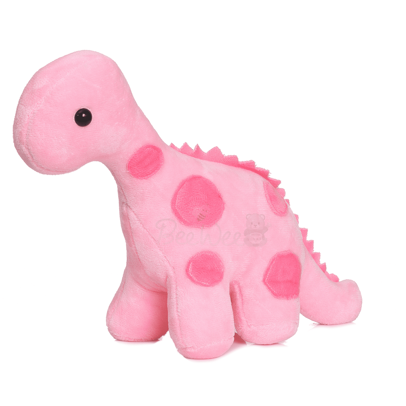 Soft Toy Dinosaur Plush Stuffed Animal (30 Cms, Pink)