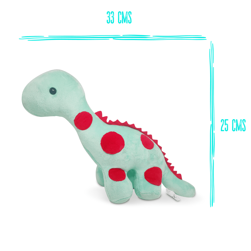 Soft Toy Dinosaur Plush Stuffed Animal (30 Cms, Turquoise)