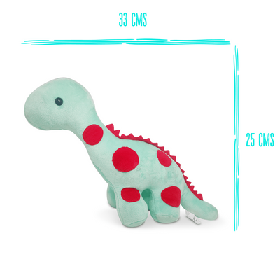 Soft Toy Dinosaur Plush Stuffed Animal (30 Cms, Turquoise)