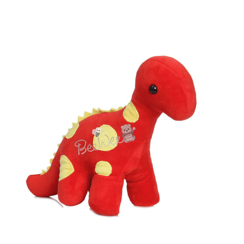 Soft Toy Dinosaur Plush Stuffed Animal (30 Cms, Red)