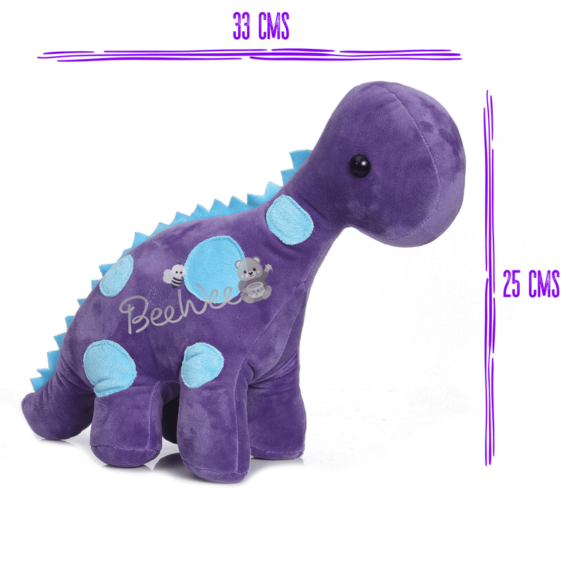 Soft Toy Dinosaur Plush Stuffed Animal (30 Cms, Purple)