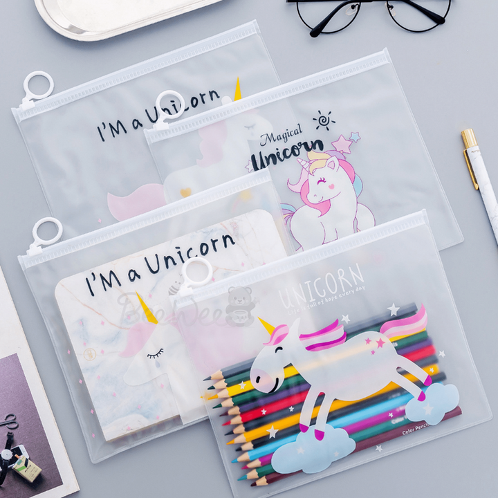 Unicorn Pencil Pouch Stationery Organiser (Pack of 6)