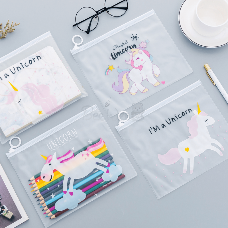 Unicorn Pencil Pouch Stationery Organiser (Pack of 12)