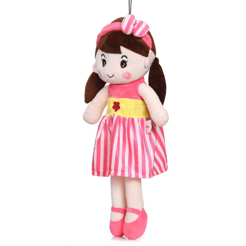 Plush Super Soft Toy for Girls (Cute Doll 40 Cms, Dark Pink)