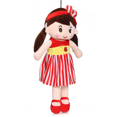 Plush Super Soft Toy for Girls (Cute Doll 40 Cms, Red)