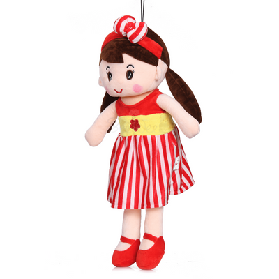 Plush Super Soft Toy for Girls (Cute Doll 40 Cms, Red)