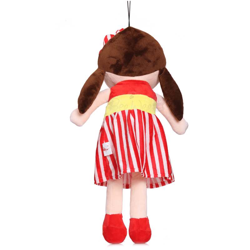 Plush Super Soft Toy for Girls (Cute Doll 40 Cms, Red)