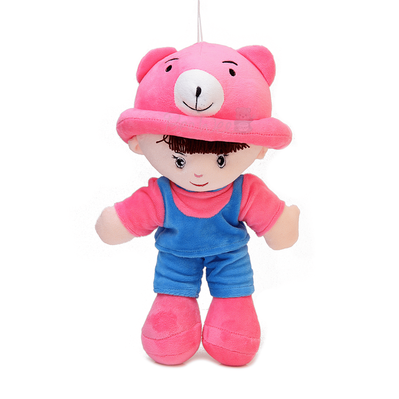 Addie Boy Plush Soft Doll Toy (35 Cms, Pink)