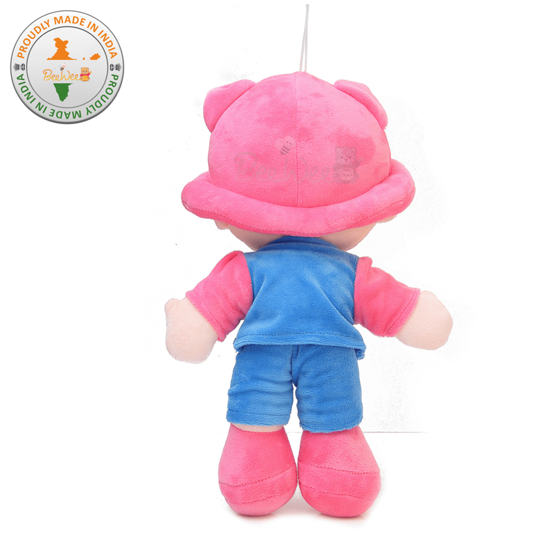 Addie Boy Plush Soft Doll Toy (35 Cms, Pink)