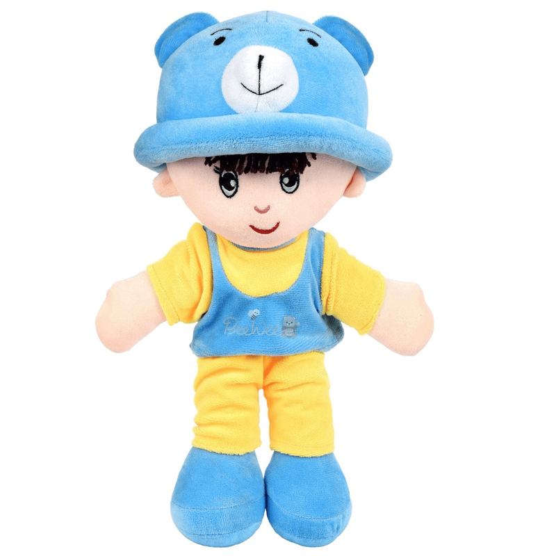 Addie Boy Plush Soft Doll Toy (35 Cms, Yellow)