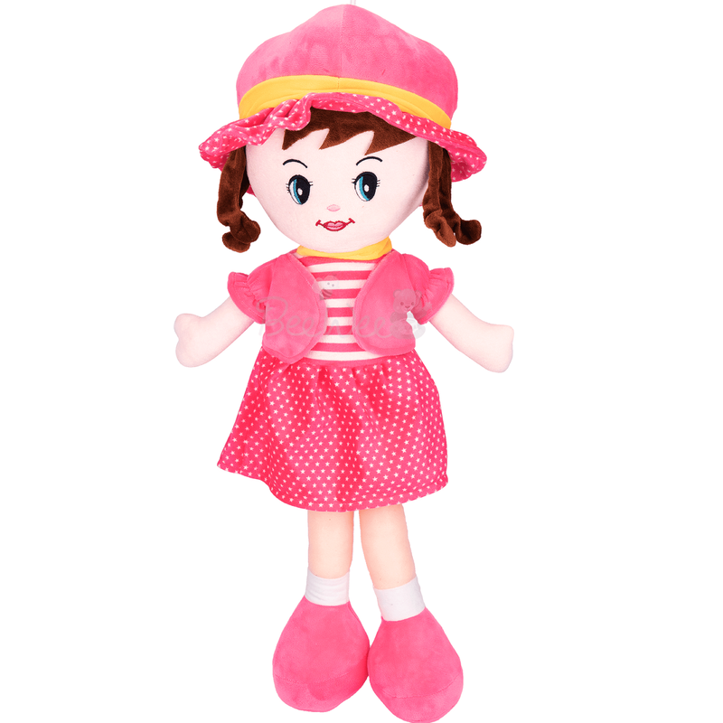 Plush Cute Super Soft Toy for Girls (Winky Doll 40 Cms, Pink)