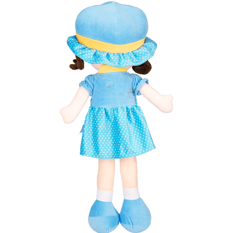 Plush Cute Super Soft Toy for Girls (Winky Doll 40 Cms, Blue)