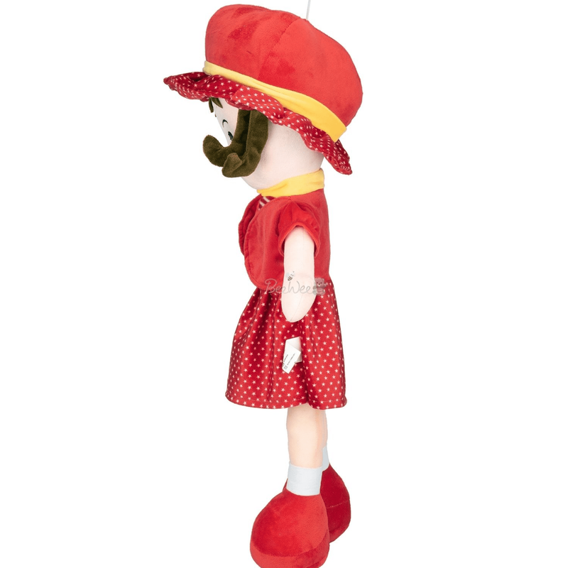 Plush Cute Super Soft Toy for Girls (Winky Doll 40 Cms, Red)