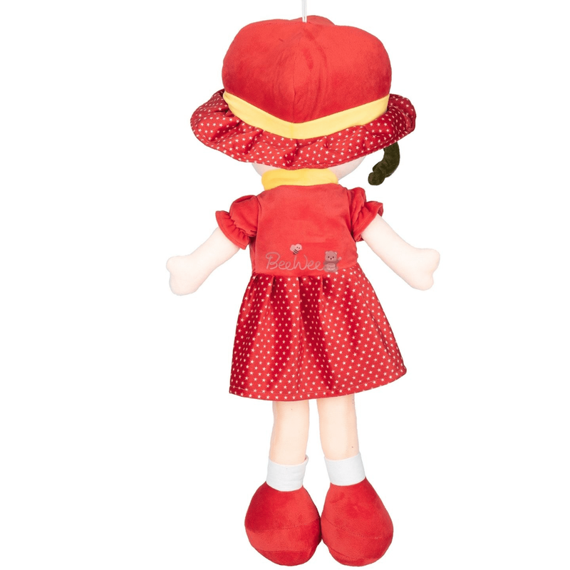 Plush Cute Super Soft Toy for Girls (Winky Doll 40 Cms, Red)