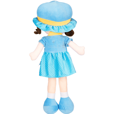 Plush Cute Super Soft Toy for Girls (Winky Doll 60 Cms, Blue)