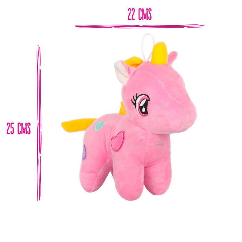 25 cm Soft Plush Stuffed Animal - Fairy Unicorn (6 Months - 7 Years) | Pink