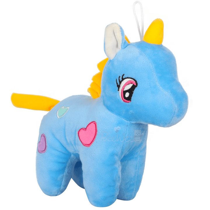 25 cm Soft Plush Stuffed Animal - Fairy Unicorn (6 Months - 7 Years) | Blue