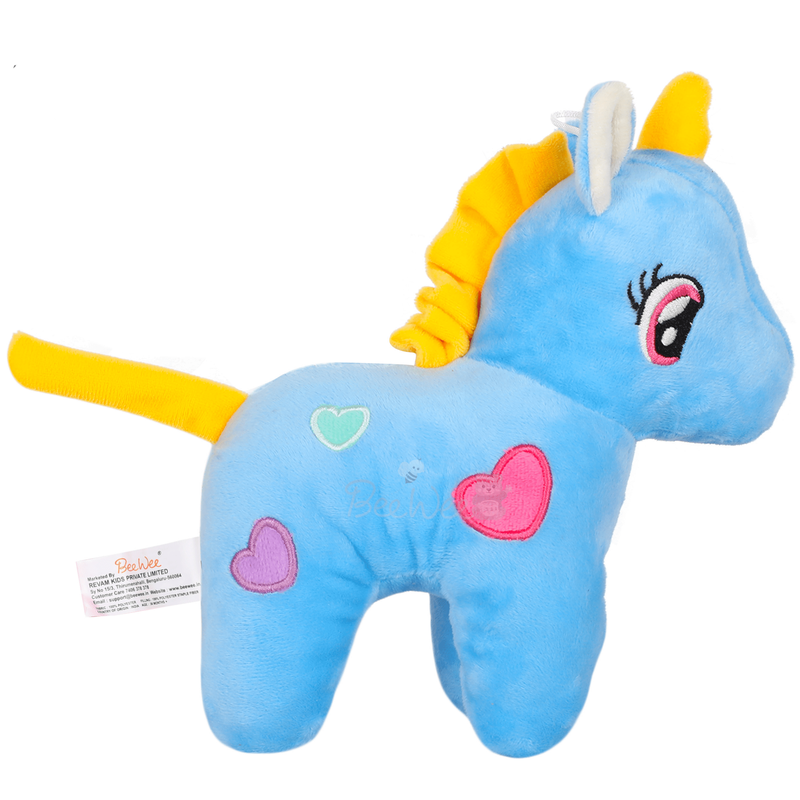 Soft Plush Stuffed Animal (Fairy Unicorn, 25 Cms, Blue)