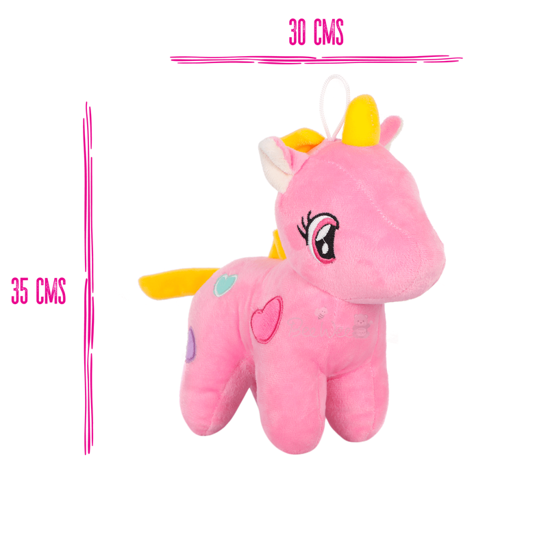 Soft Plush Stuffed Animal (Fairy Unicorn, 35 Cms, Pink)