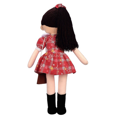 Plush Cute Super Soft Toy for Girls (Melina Doll 55 Cms, Red)