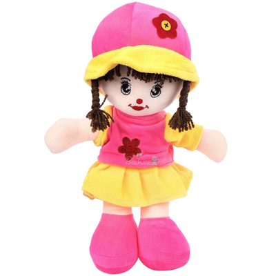 Addie Girl Plush Soft Doll (35 Cms, Pink)