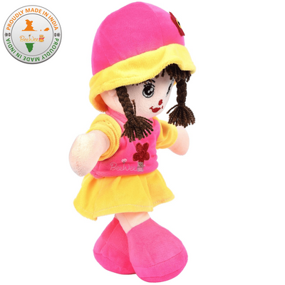 Addie Girl Plush Soft Doll (35 Cms, Pink)