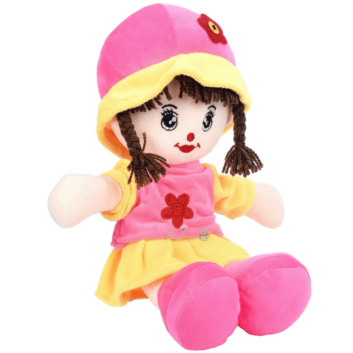 Addie Girl Plush Soft Doll - 35 cm (6 Months - 7 Years) | Pink