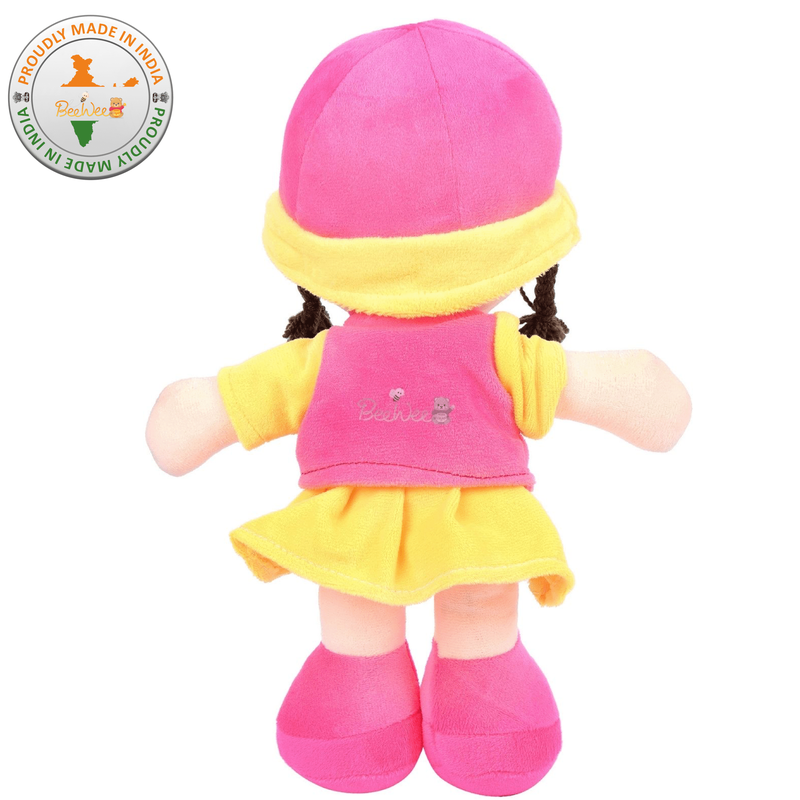 Addie Girl Plush Soft Doll - 35 cm (6 Months - 7 Years) | Pink