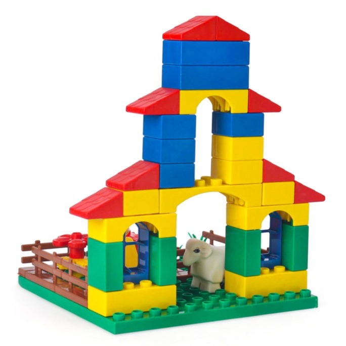 Kinder Blocks Farm House (Building Blocks Set)