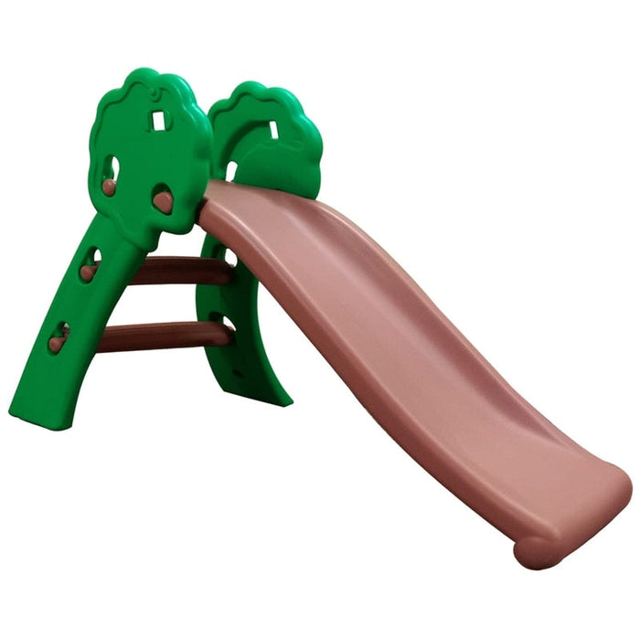 Foldable Green-Brown Slide Toy for Kids at Home, School & Garden