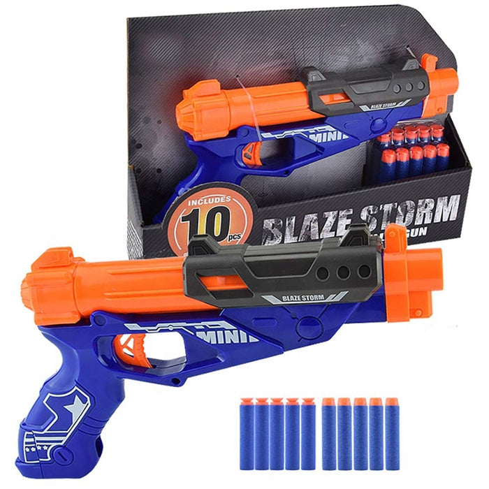 Blaze Storm Soft Bullet Gun with 5 Foam Bullets & 5 Suction Dart Bullets