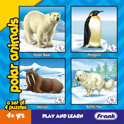 Polar Animals - A Set of 4 Puzzles - 12, 16, 20 & 24 Pieces